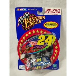 2001 Jeff Gordon 1:64 Small Car Driver Sticker Winners Circle NASCAR Diecast NOS